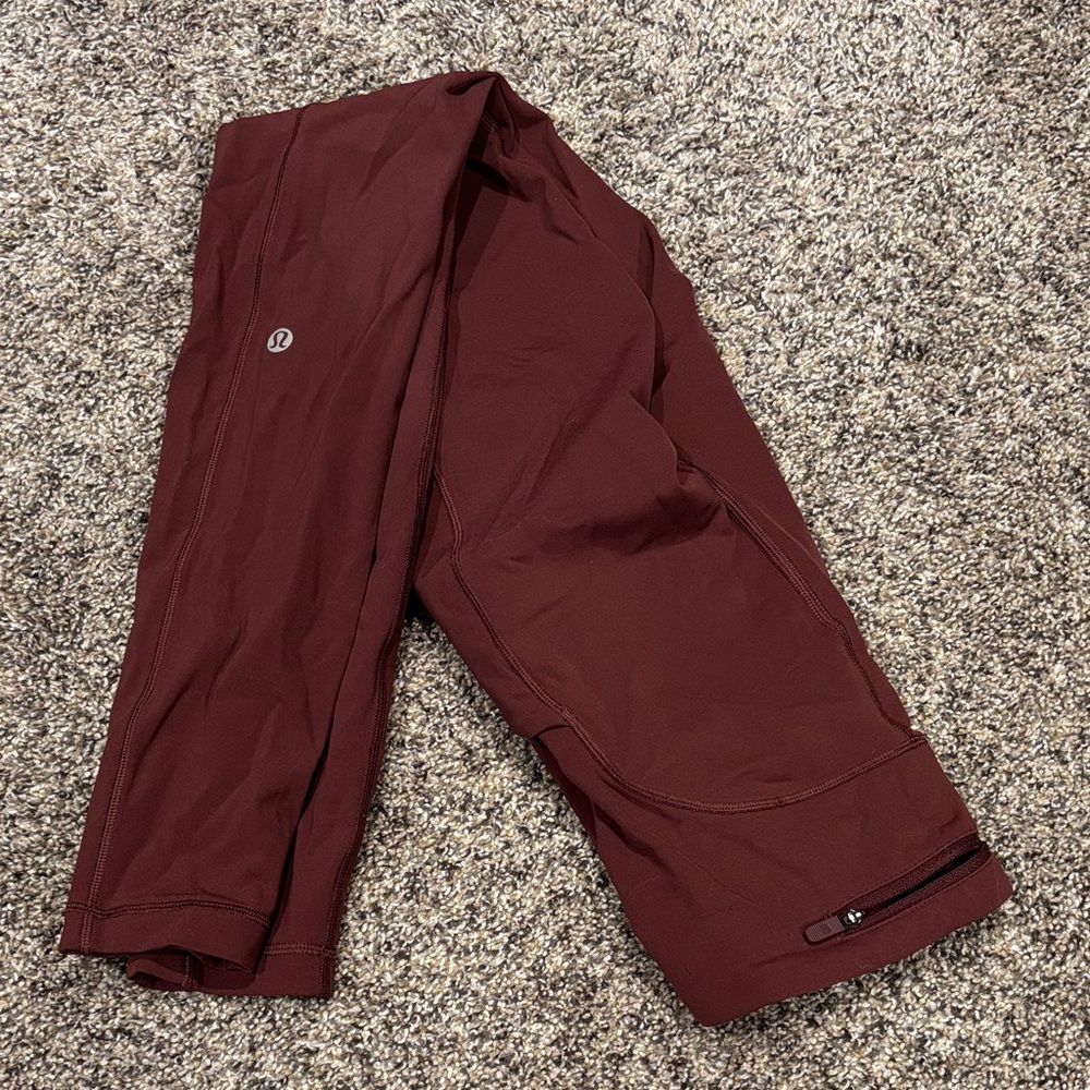 lululemon athletica Burgundy Leggings
